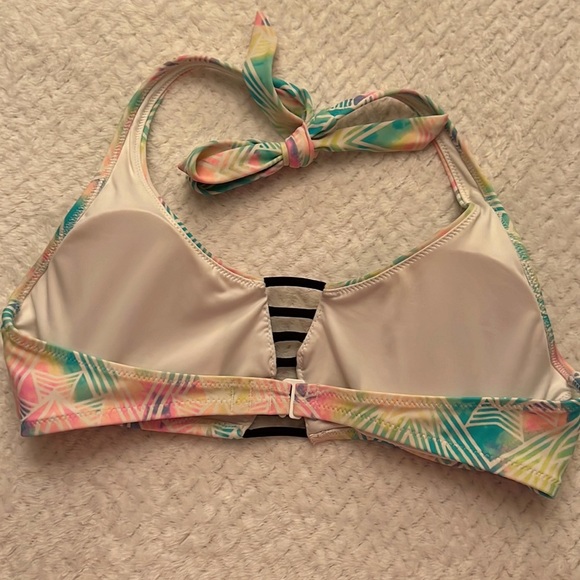 PINK Victoria Secret Women Bikini Halter Top Size Medium Halter Tie - Picture 7 of 7